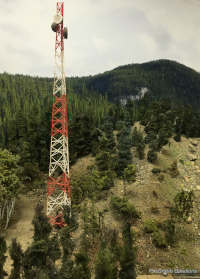 HO scale microwave tower kit