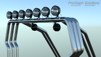 A rendering of a light bar design that is currently a work in progress.