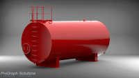 Fire retardant chemical storage tank.