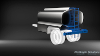Rendering of a 6000L fuel truck body.